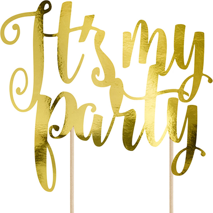 "It's My Party" Cake Topper
