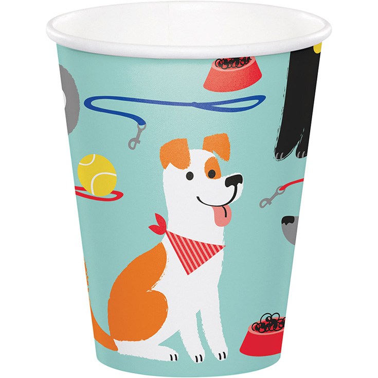 8 Dog Party Cups