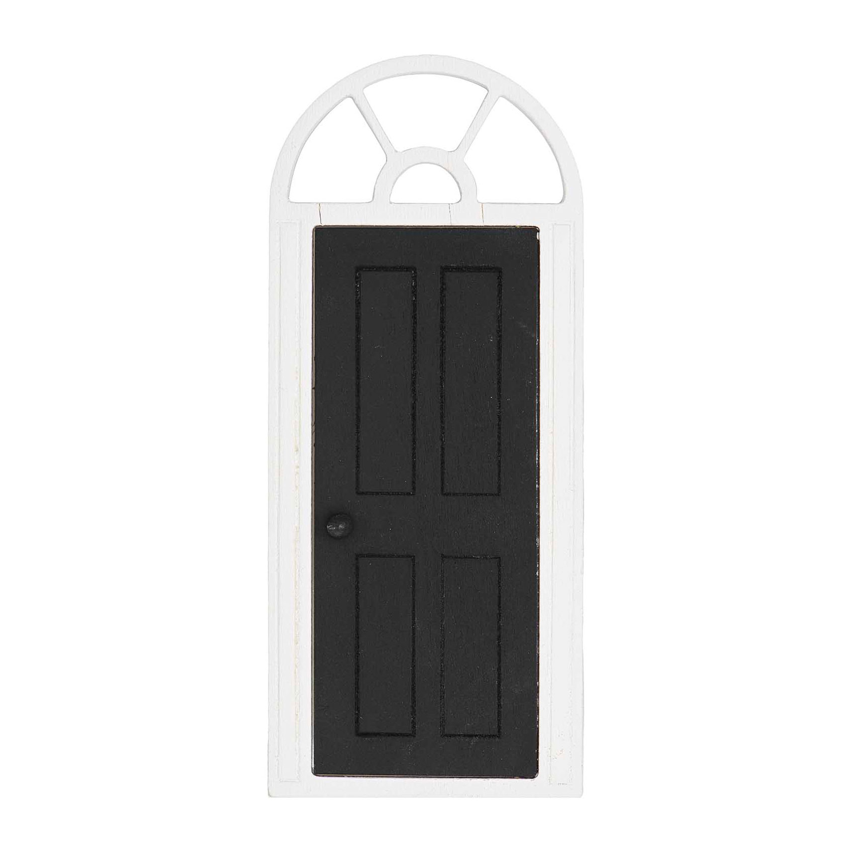 Mini Door - Arched Window - Black & White