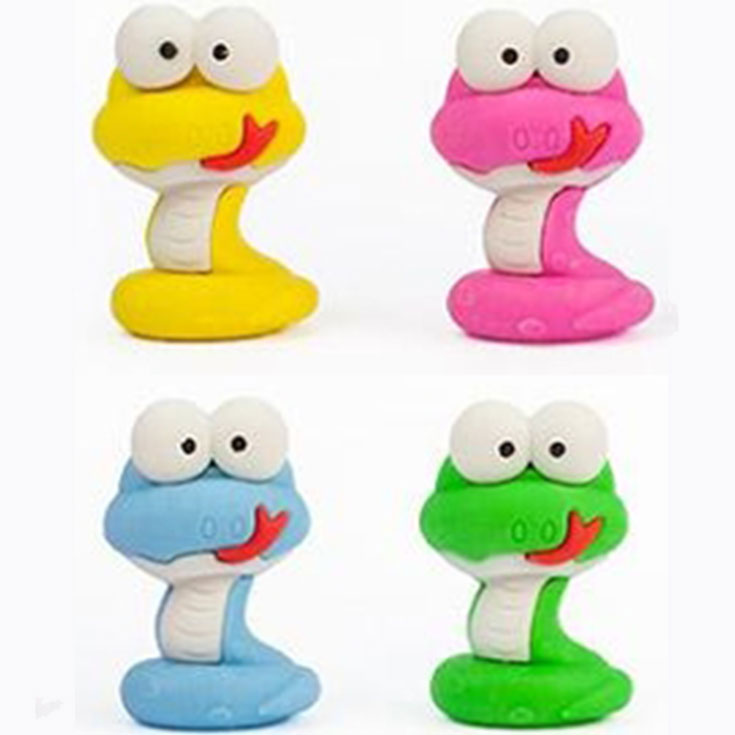 2 Slippery Snake Erasers