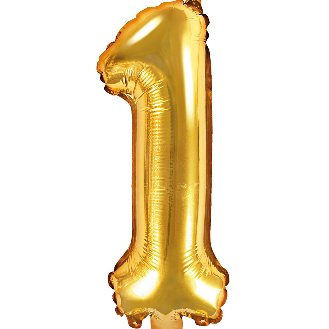 Zahlen-Folienballon 1 - Gold - 35 cm