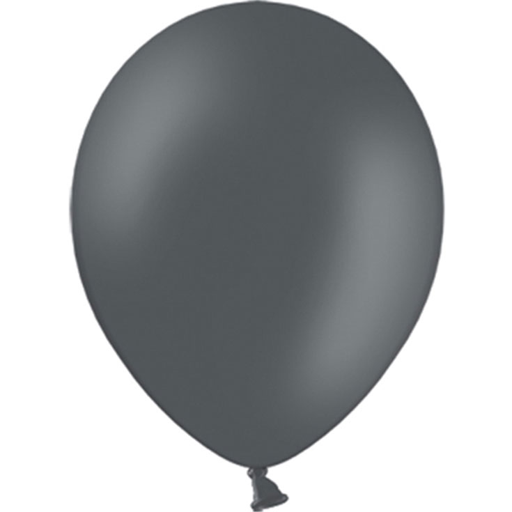 10 pastell Graue Ballons 30cm