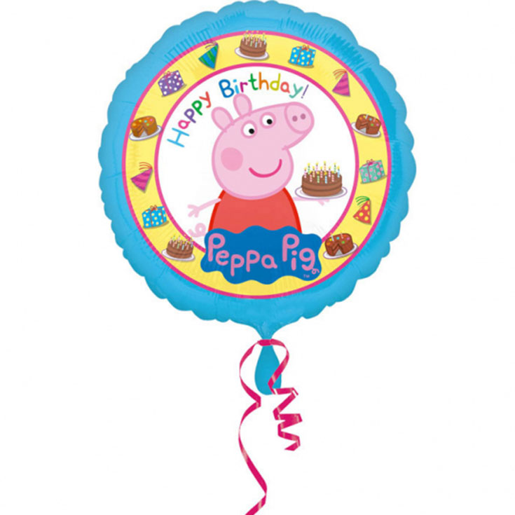 Runder Peppa Pig Folienballon H´B