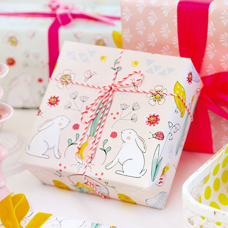  Wrapping Paper - Pink Easter