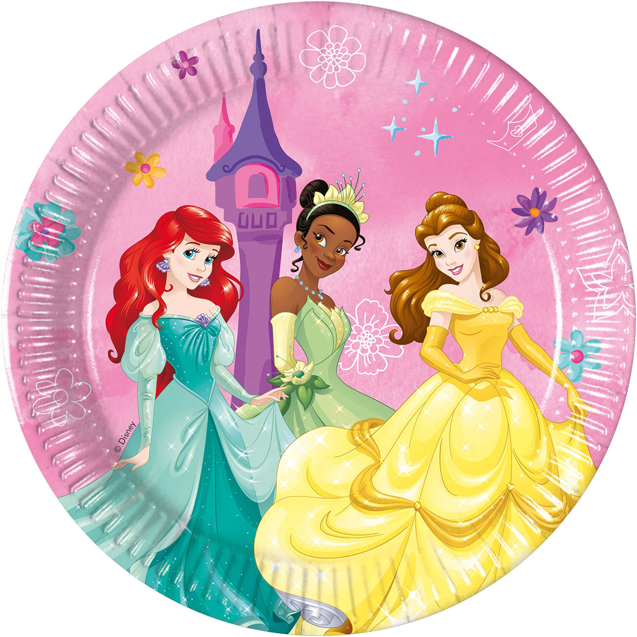 8 Small Disney Princesses Plates
