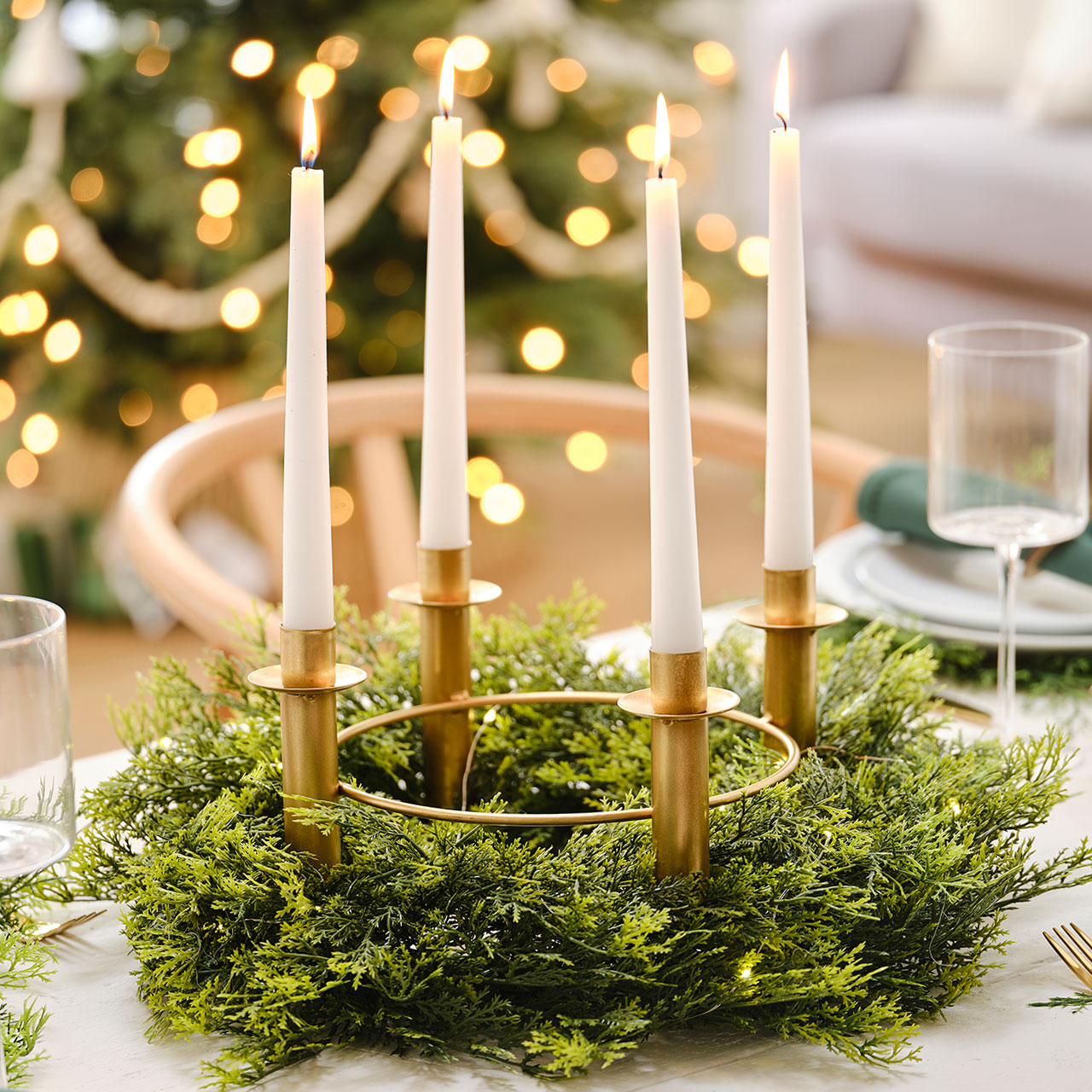 Candle Holder - Gold Centrepiece