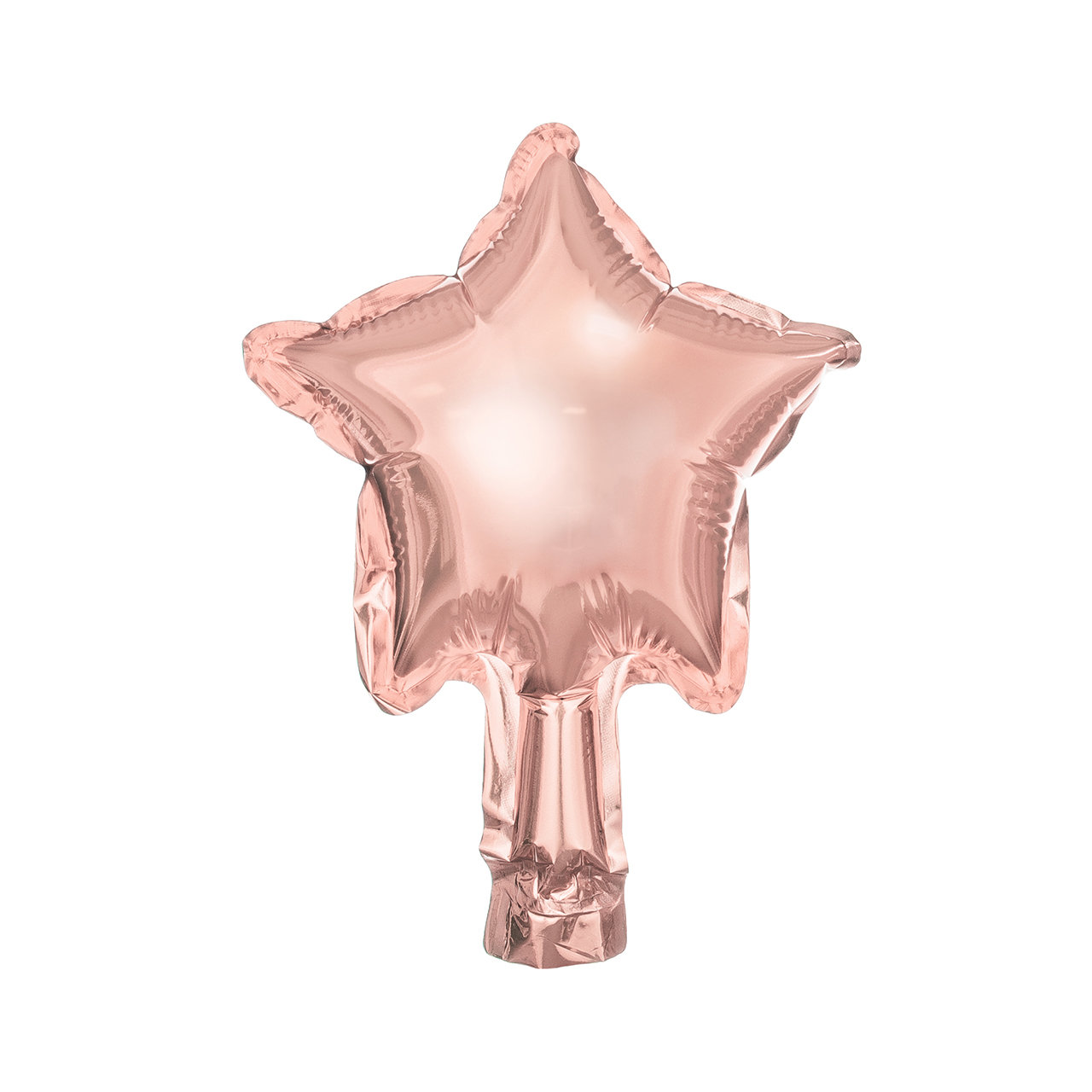 5 Mini Rose Gold Star Foil Balloons