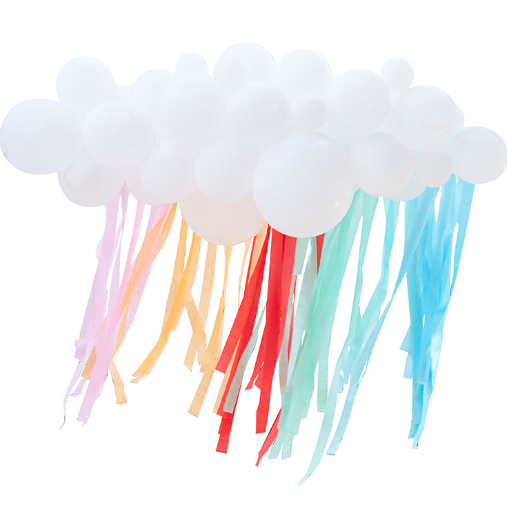Ballonwolke & Regenbogen-Bänder