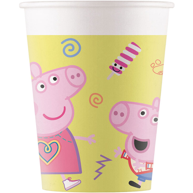 8 Peppa Pig Cups