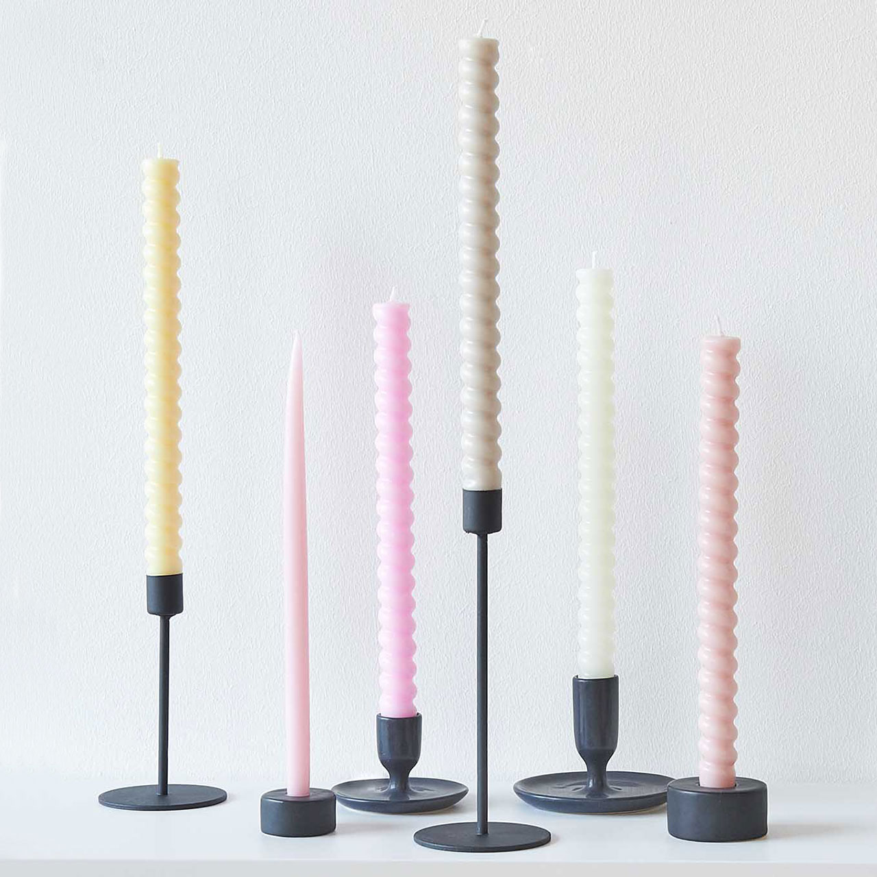 Kerzenständer - Keramik Schwarz - Small