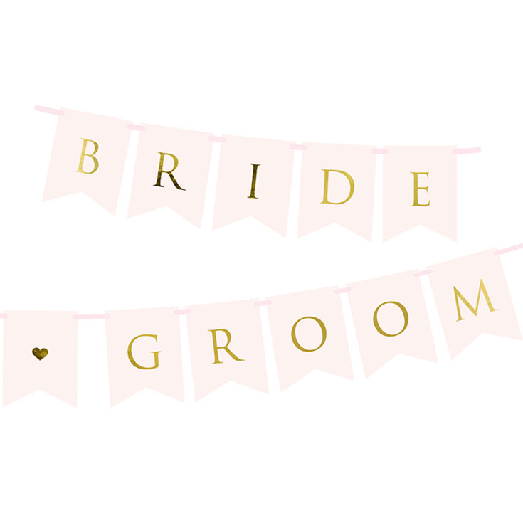 Bride & Groom Letter Banner