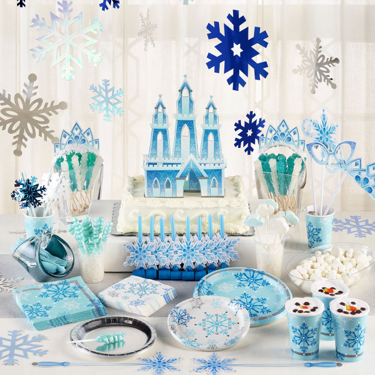 Snow Princess Castle Table Centerpiece