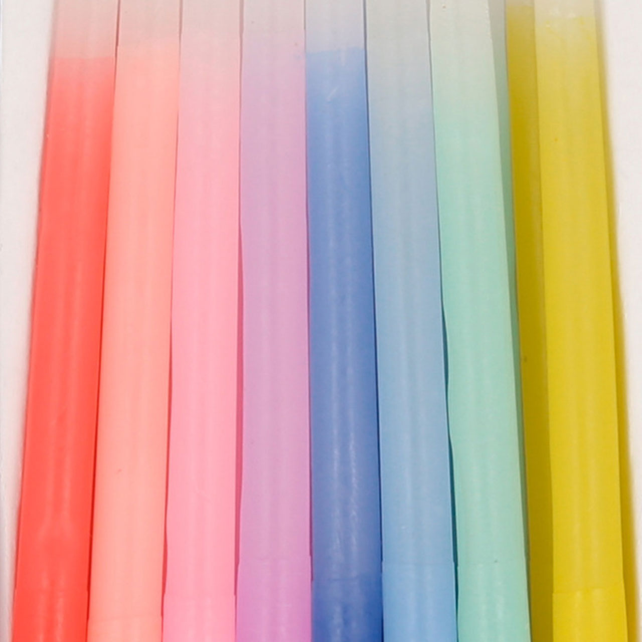 16 Rainbow Dipped Tapered Candles