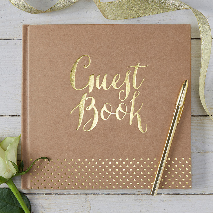  Guest Book - Gold Foiled