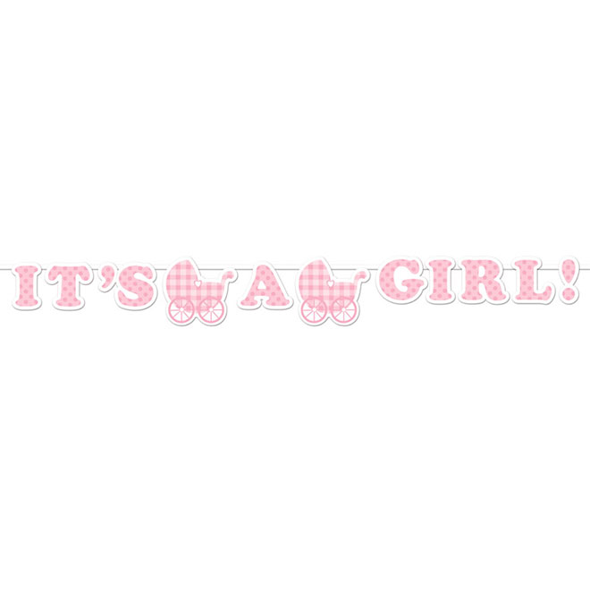 Letter Banner - 'It's a Girl' 