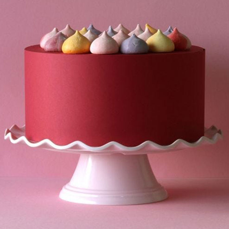 Cake Stand - Pink Wave (27.5cm)