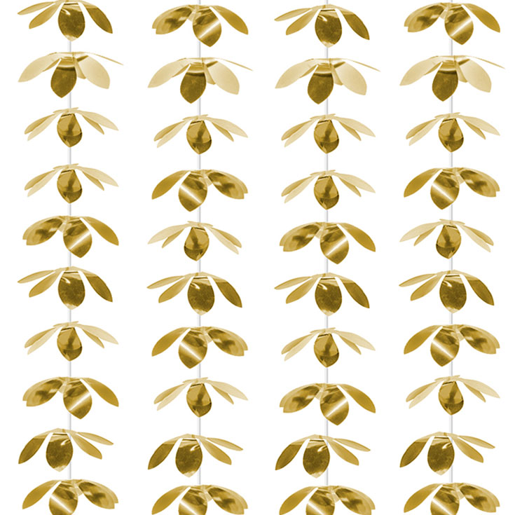 Vorhang - Goldene Blumen
