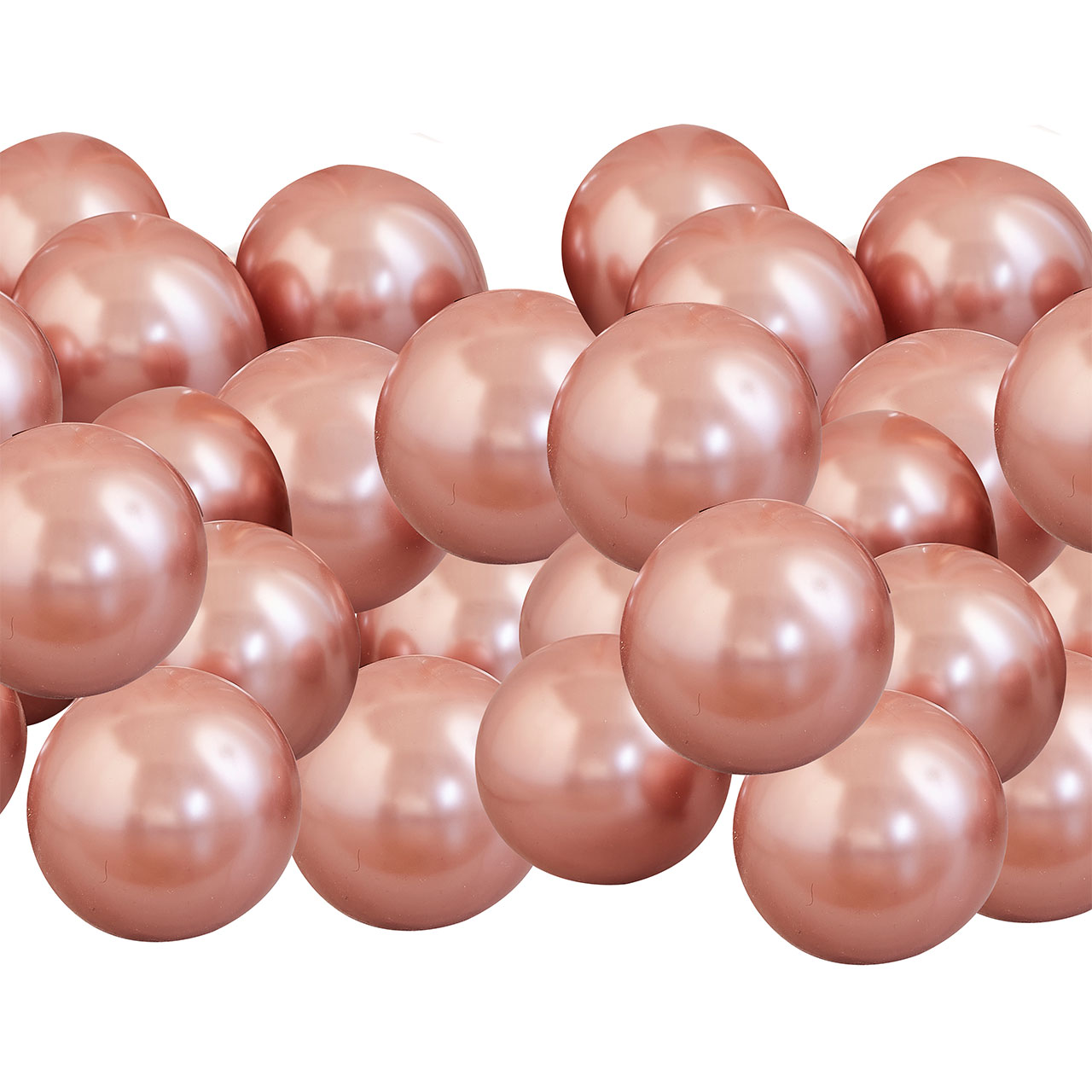 40 Mini Ballons Roségold
