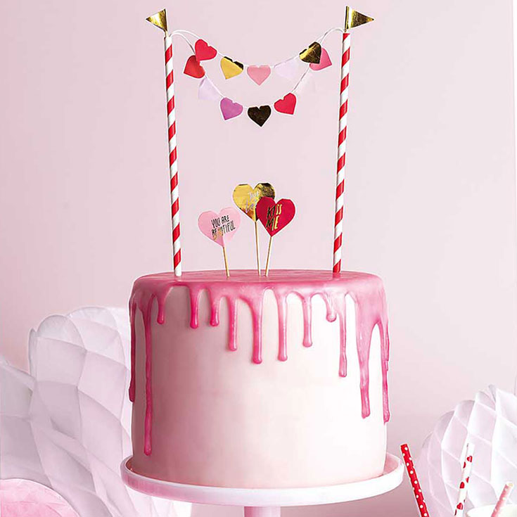 DIY "Hearts" Cake Topper