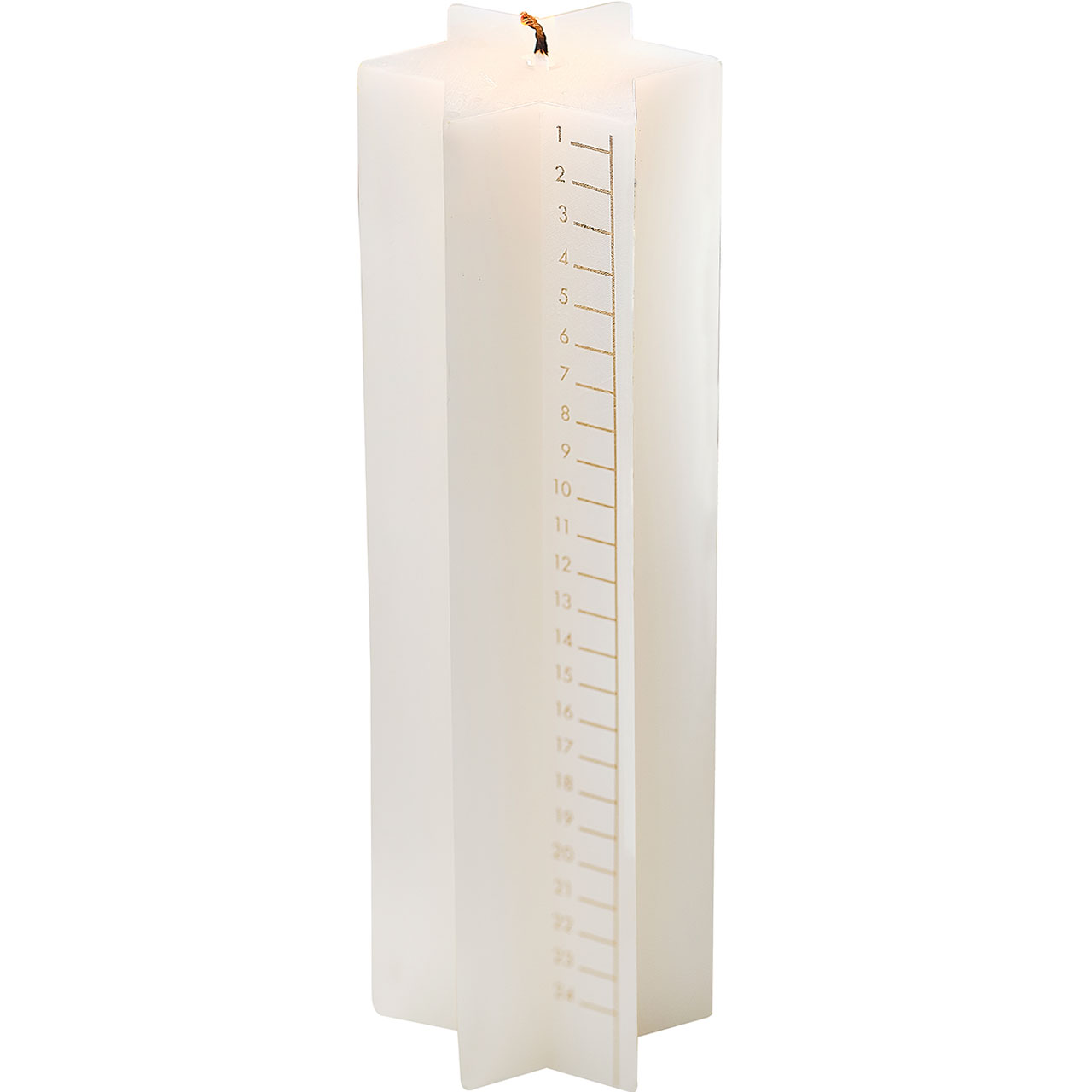 Advent Calendar - Cream Star Candle