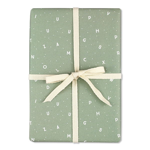 Mint Alphabet Wrapping Ppaer