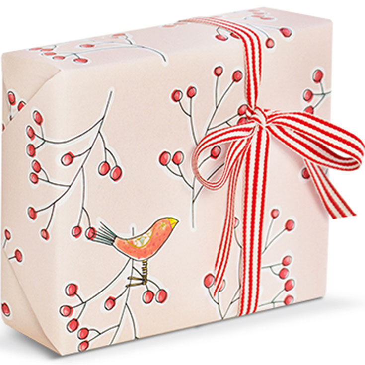 Robins & Berries Wrapping Paper