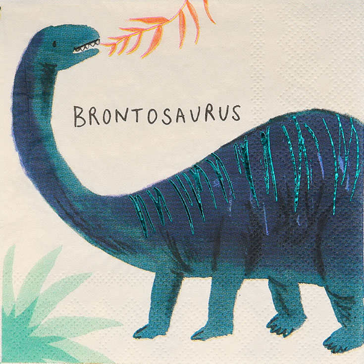 16 Small Dinosauer Kingdom Napkins