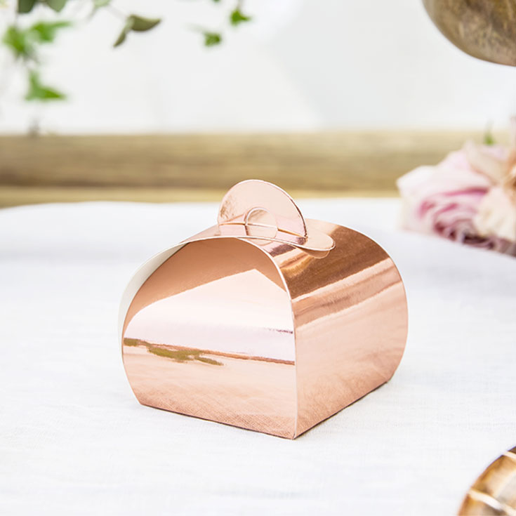 10 Rose Gold Gift Boxes