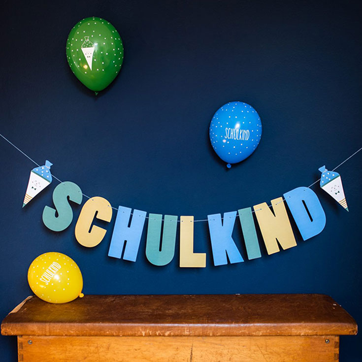 "Schulkind" Letter Banner