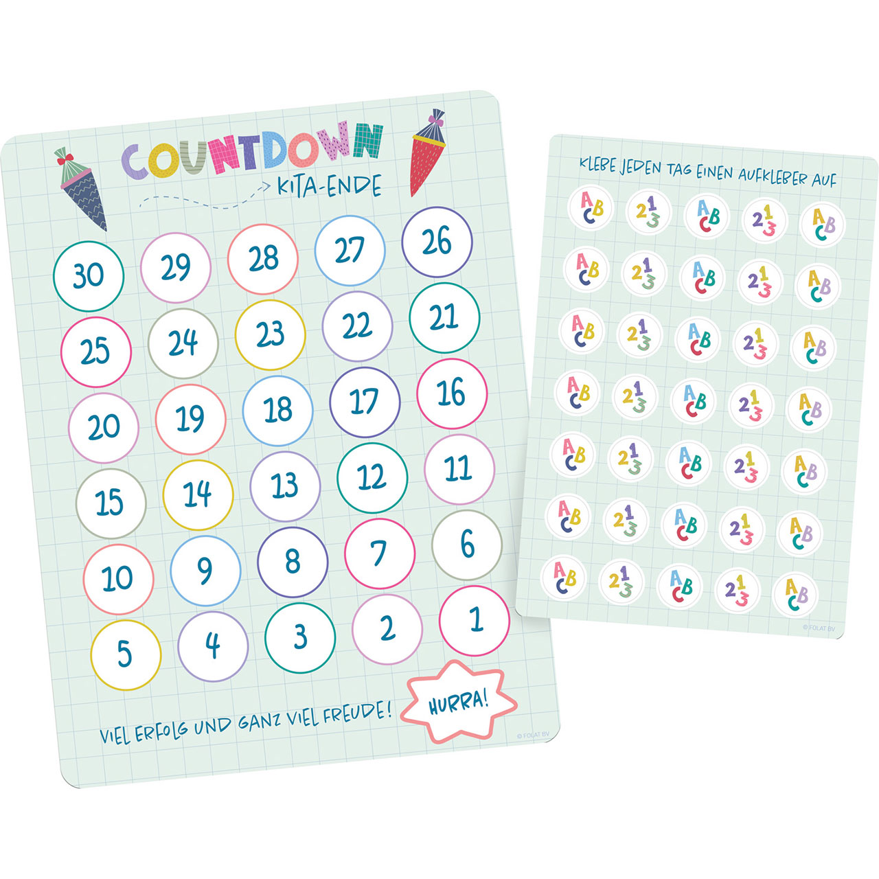 Countdown Kalender -  Mein 1. Schultag