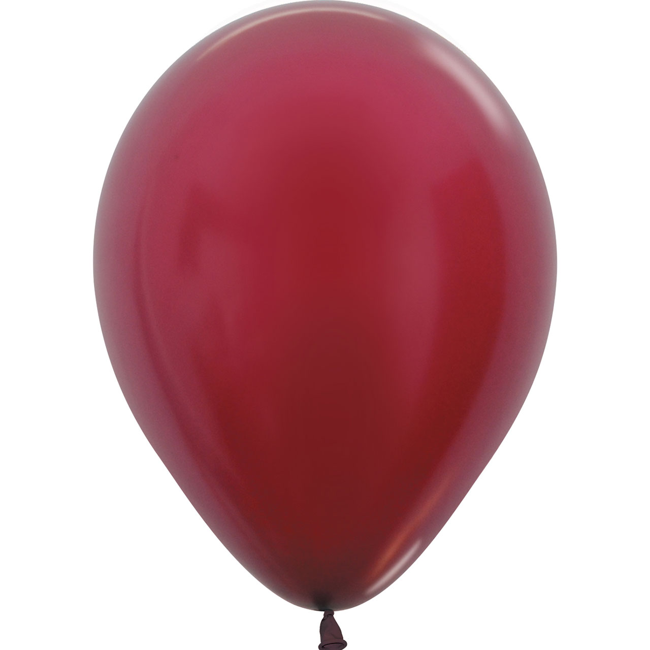 5 Ballons Metallic Burgunder - Large