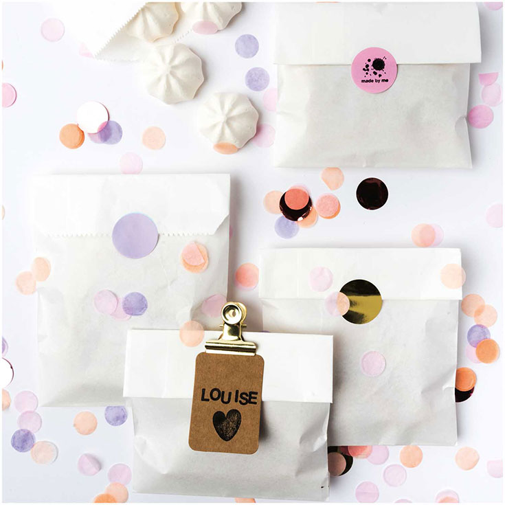 20 White Paper Party Bags