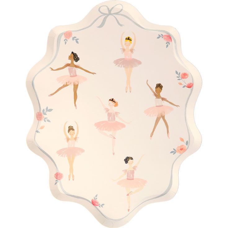8 Ballerina Plates