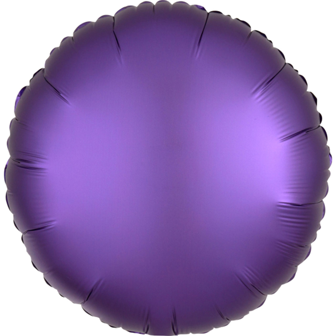 Runder violetter Seidenglanz Folienballon