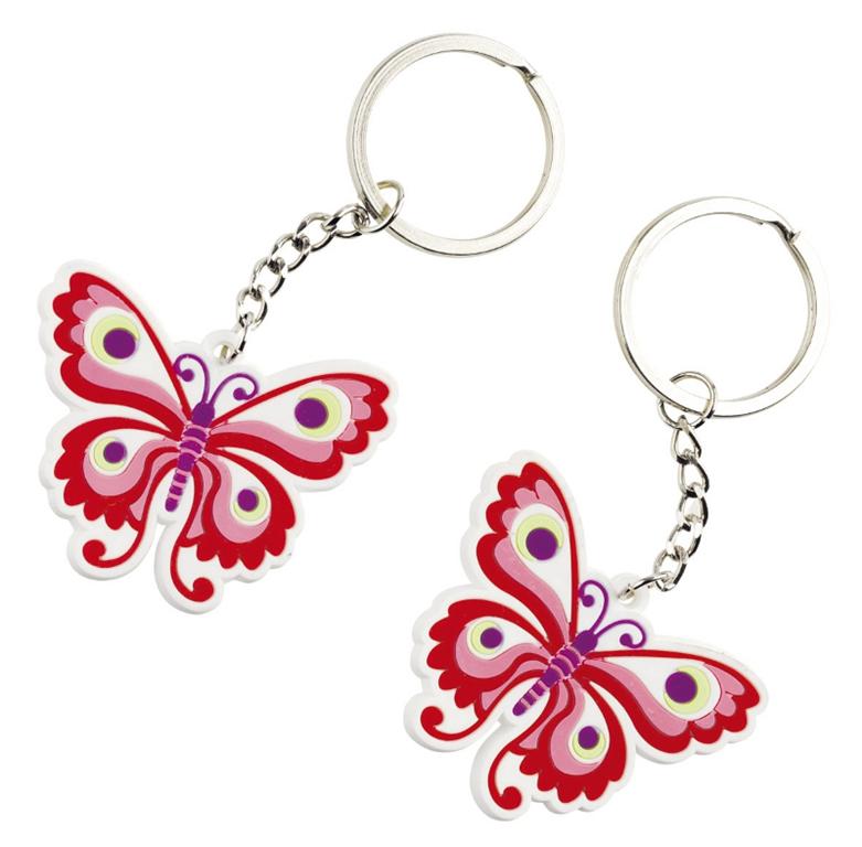 2 Schlüsselanhänger Schmetterling