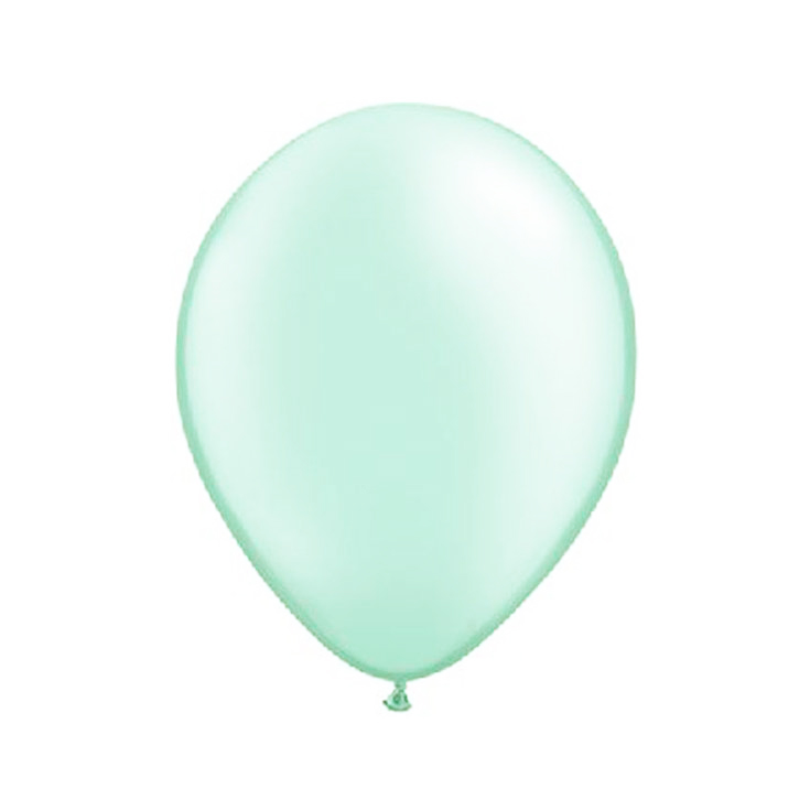 10 Mini Ballons Pearl Sea Green