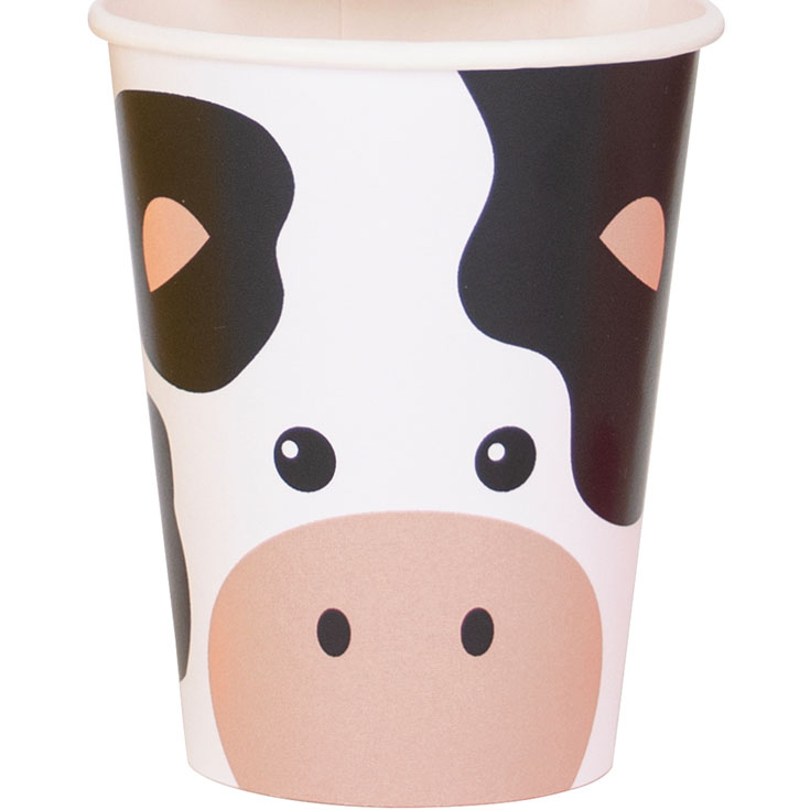 8 Mini Farm Animal Cups