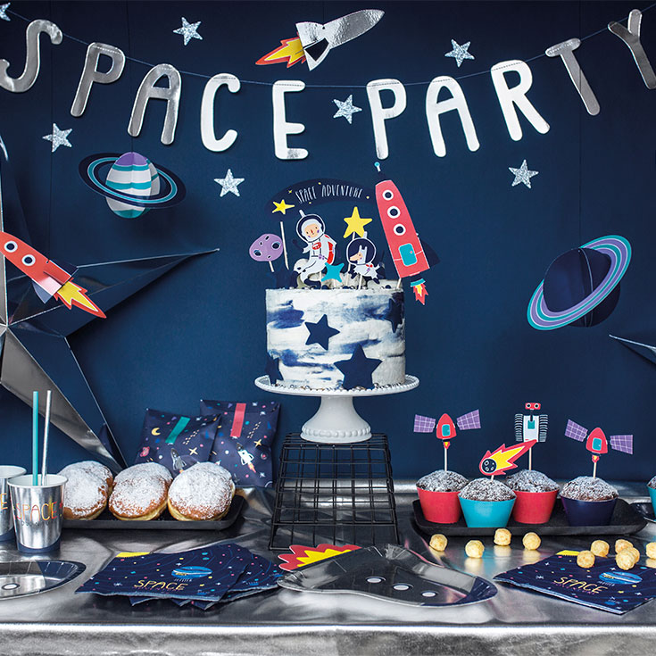 Space Party Letter Banner