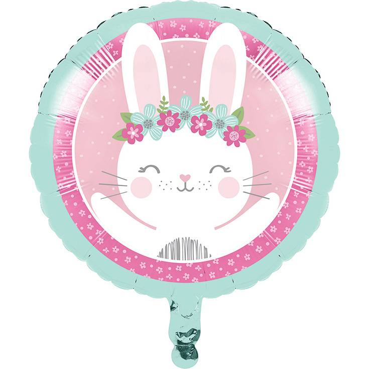 Pink Bunny Foil Balloon