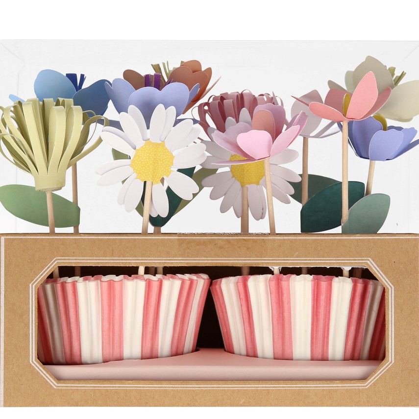 Cupcake Set - Flower Garden