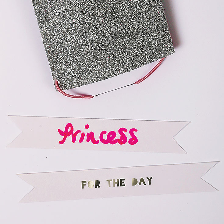 Glitter Princess Crown Card
