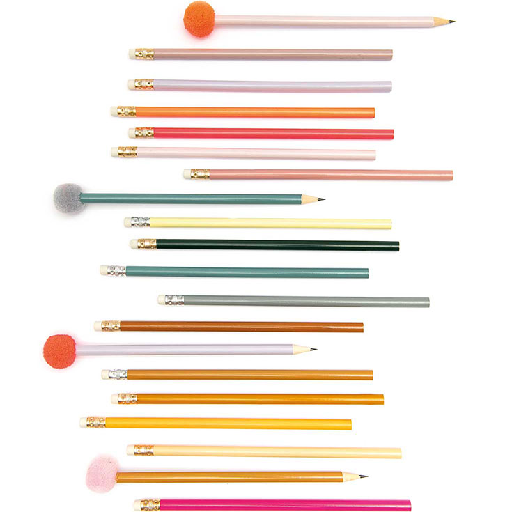 4 Pink Mix Pencils