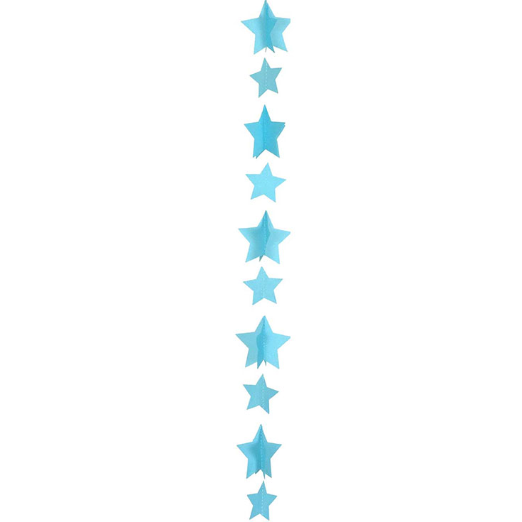 Blue Stars Balloon Tail