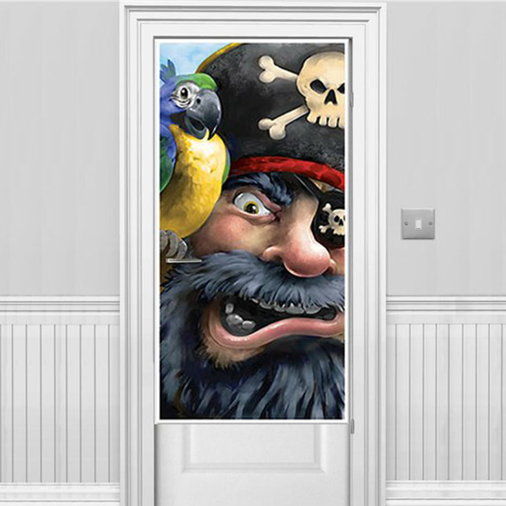 Türposter Pirat & Papagei