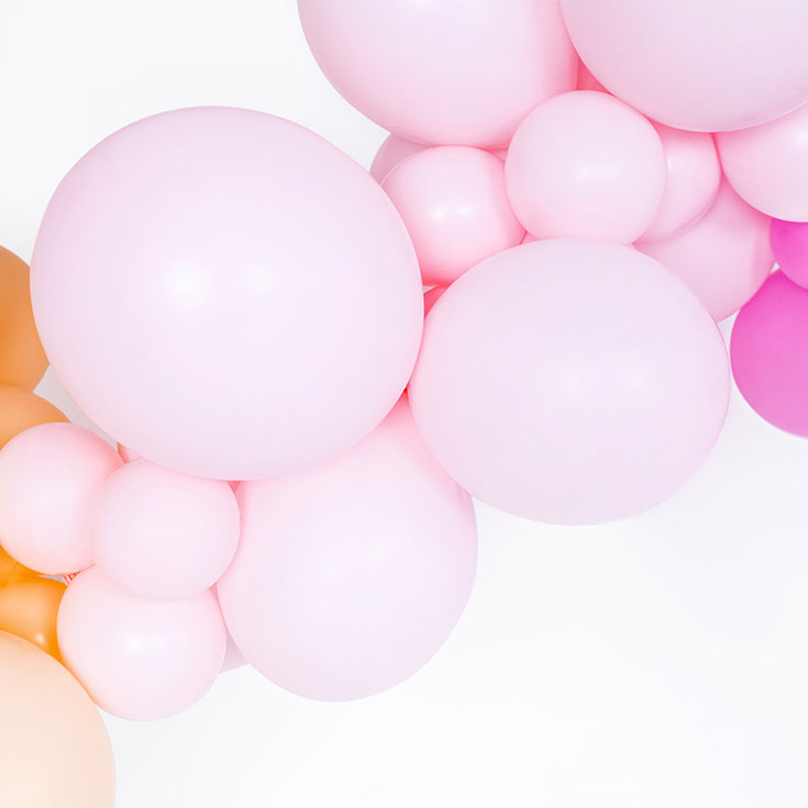 10 Pastel Pink Balloons