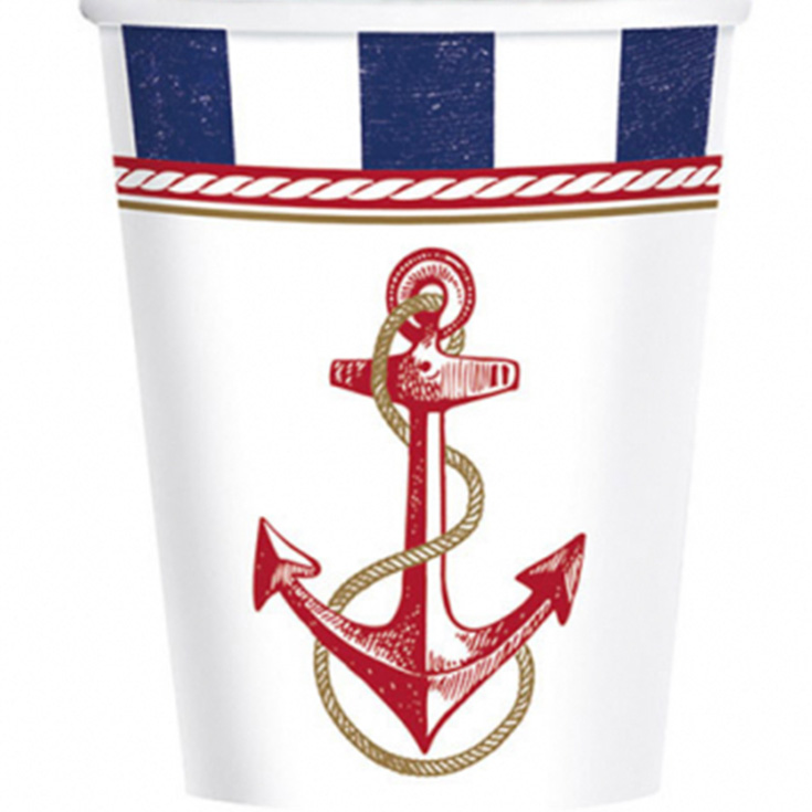 8 Anchors Aweigh Cups