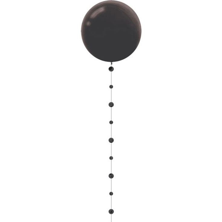 Black Circles Balloon Tail