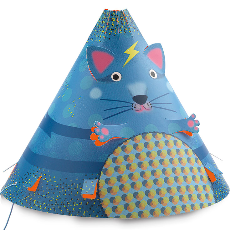 8 Animal Party Hats