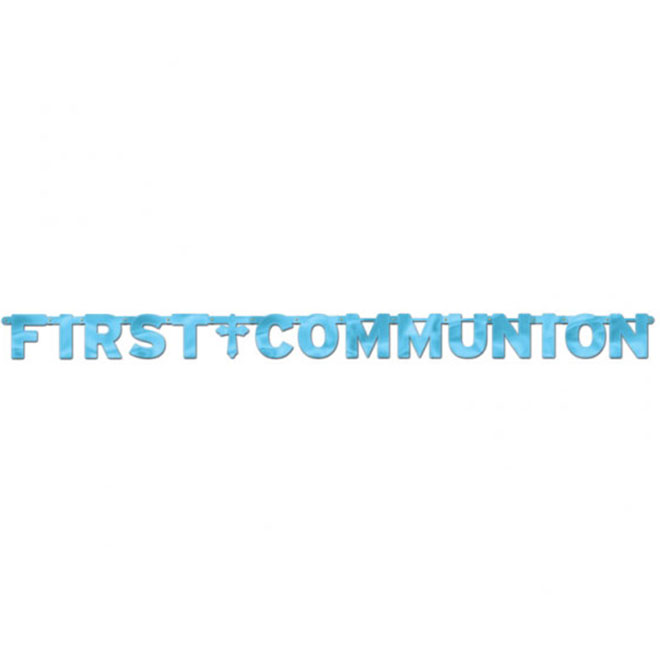  Buchstabenkette - First Communion Blau