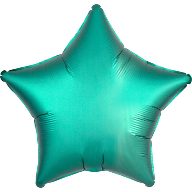 Folienballon Stern Satin Jade